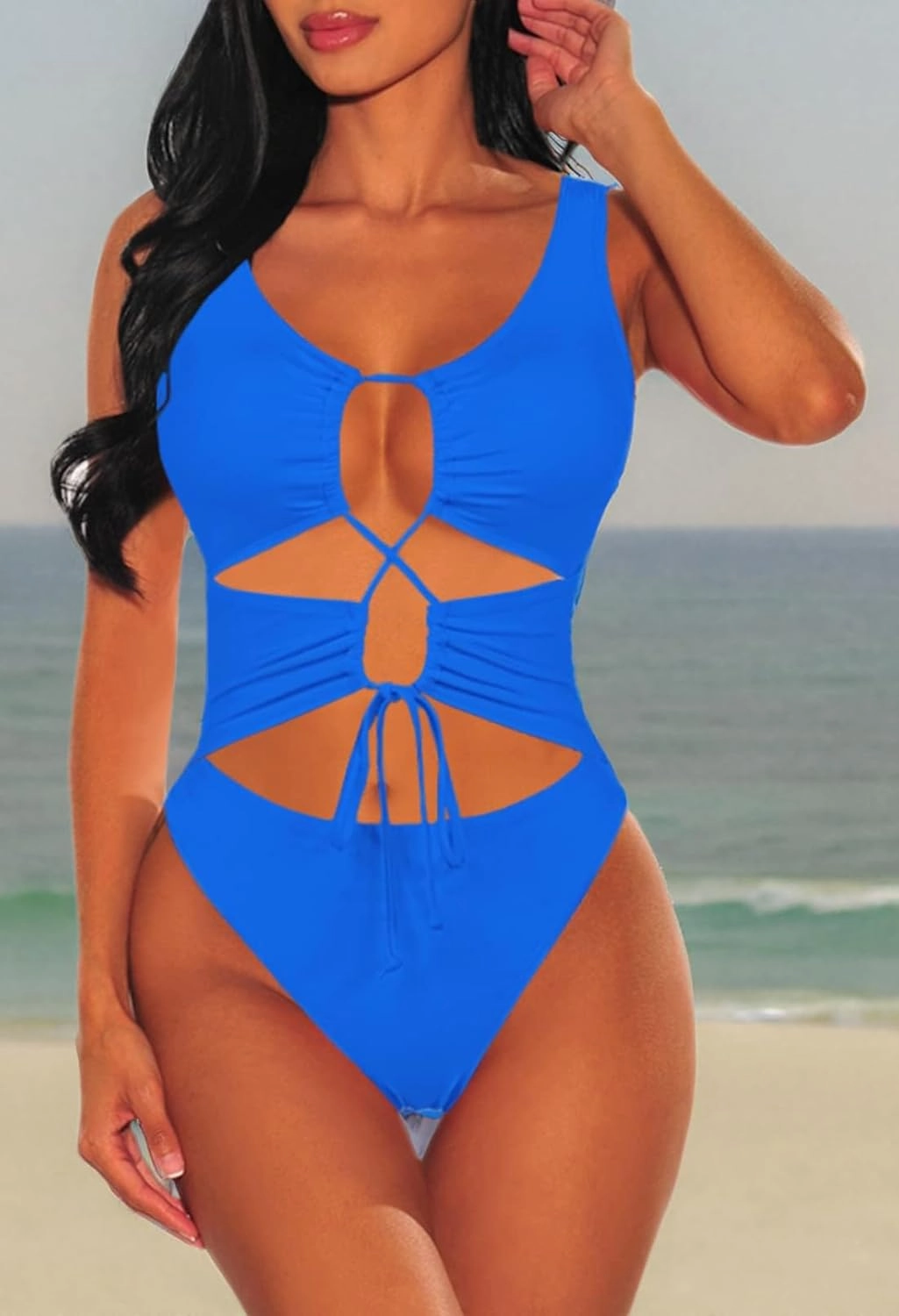 Sovoyontee Women's Sexy One Piece Swimsuits Cheeky Bikini Bathing Suit