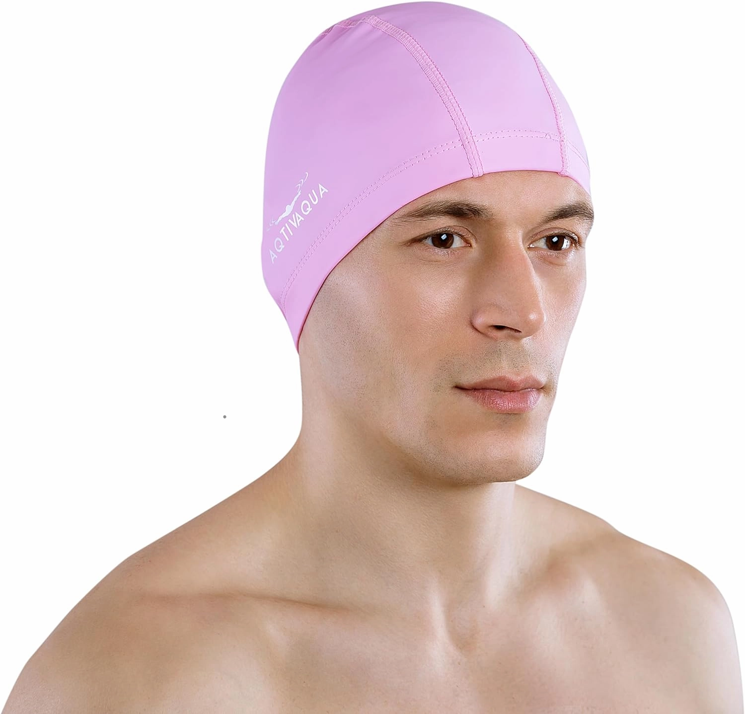 Spandex Swim Cap with Protective Layer // Comfortable Swimming Cap for Women Men Adult and Kids
