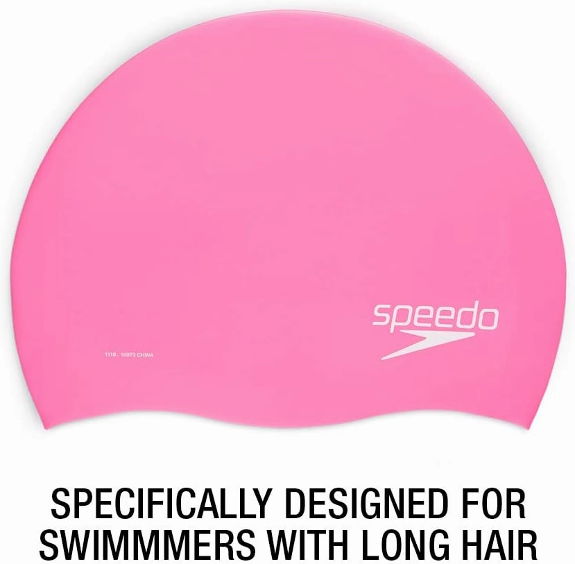 Speedo Silicone Long Hair Swim Cap