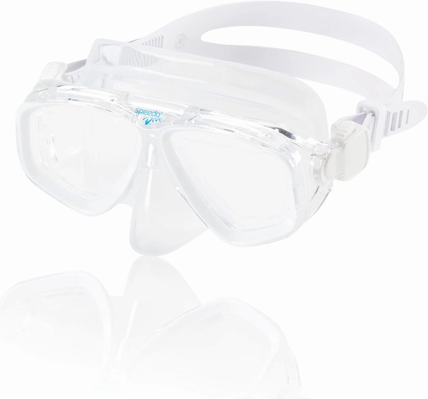Speedo Unisex-Adult Swim Snorkel Dive Mask Anti-Fog with Nose Cover Adventure Series