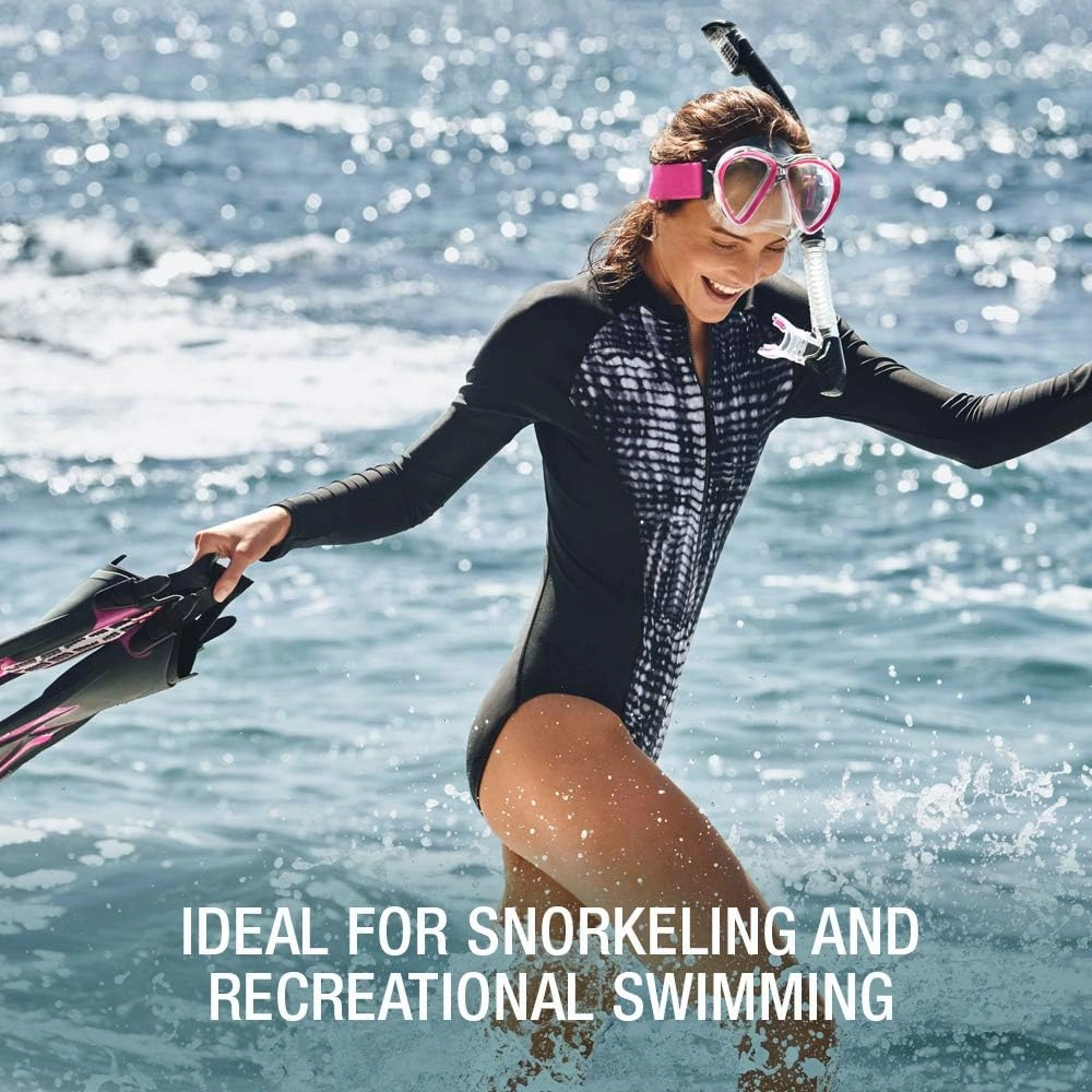 Speedo Unisex-Adult Swim Snorkel Dive Mask Anti-Fog with Nose Cover Adventure Series