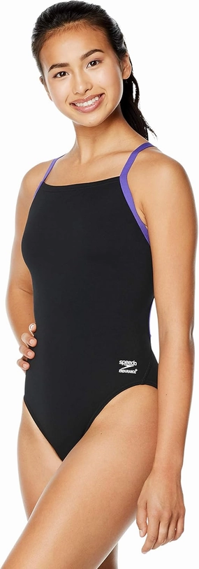 Speedo Women's Swimsuit One Piece Endurance  Flyback Solid Adult Team Colors