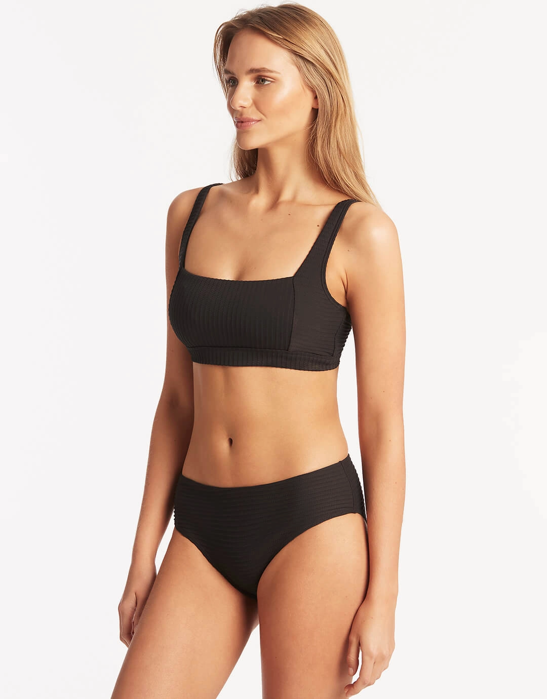 Spinnaker Mid Bikini Pant - Black