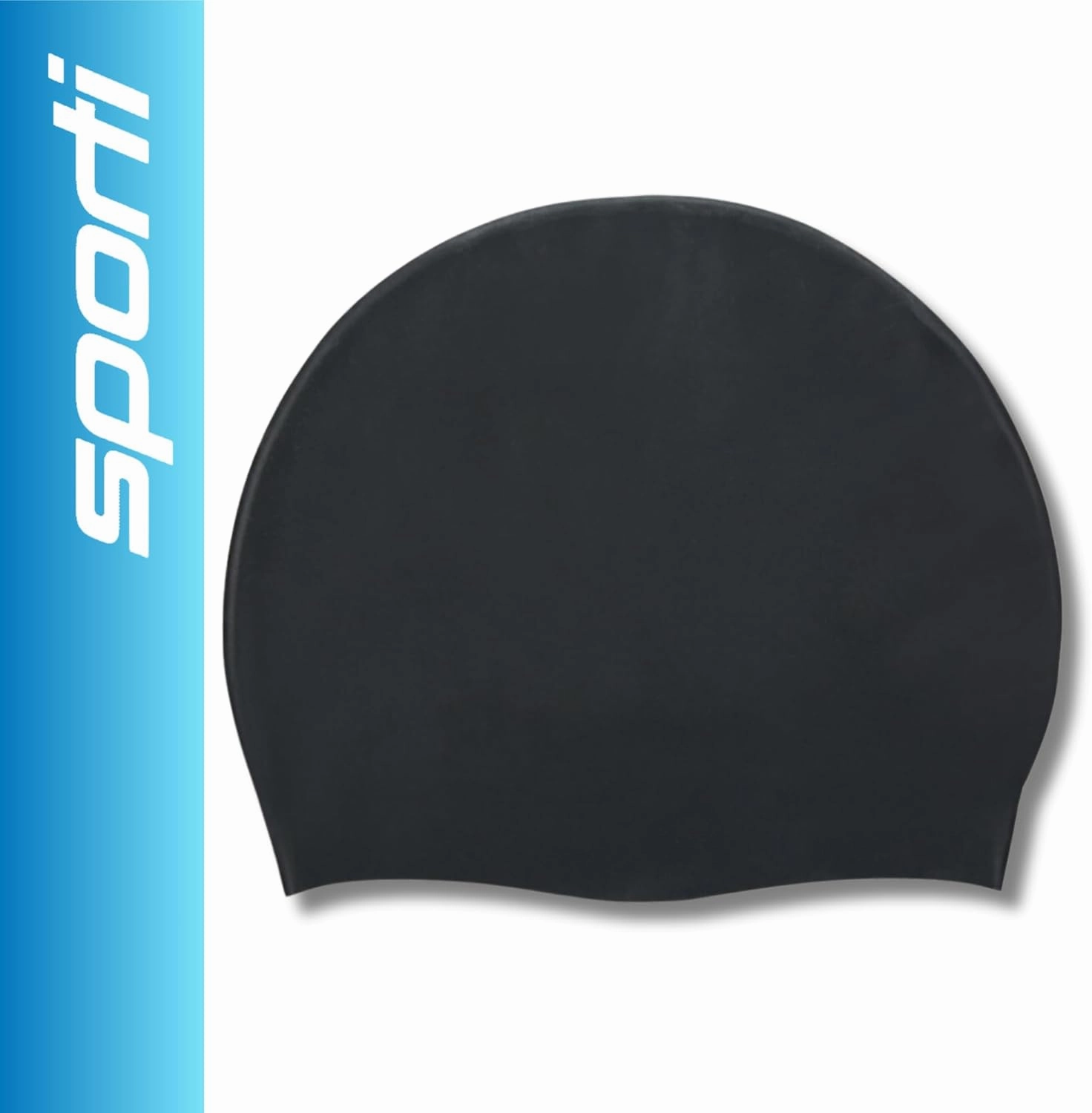 Sporti Silicone Swim Cap for Women & Men, Adult, Vibrant Lightweight Swimming, Non-Slip, Easy Wear, Removal, Protects Hair