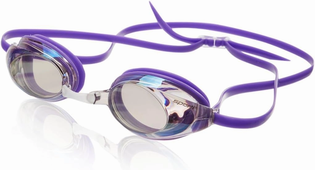 Sporti Unisex Adult Antifog S2/S3 Mirrored Goggle - Anti-fog lenses, Sleek Goggles For Swimming With Durable Construction