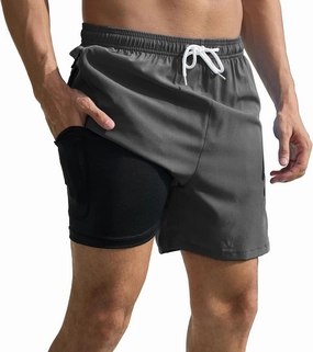 Srnede Mens Swim Trunks Swim Shorts Board Shorts Quick Dry Beach Shorts Swimwear Bathing Suits with Compression Line