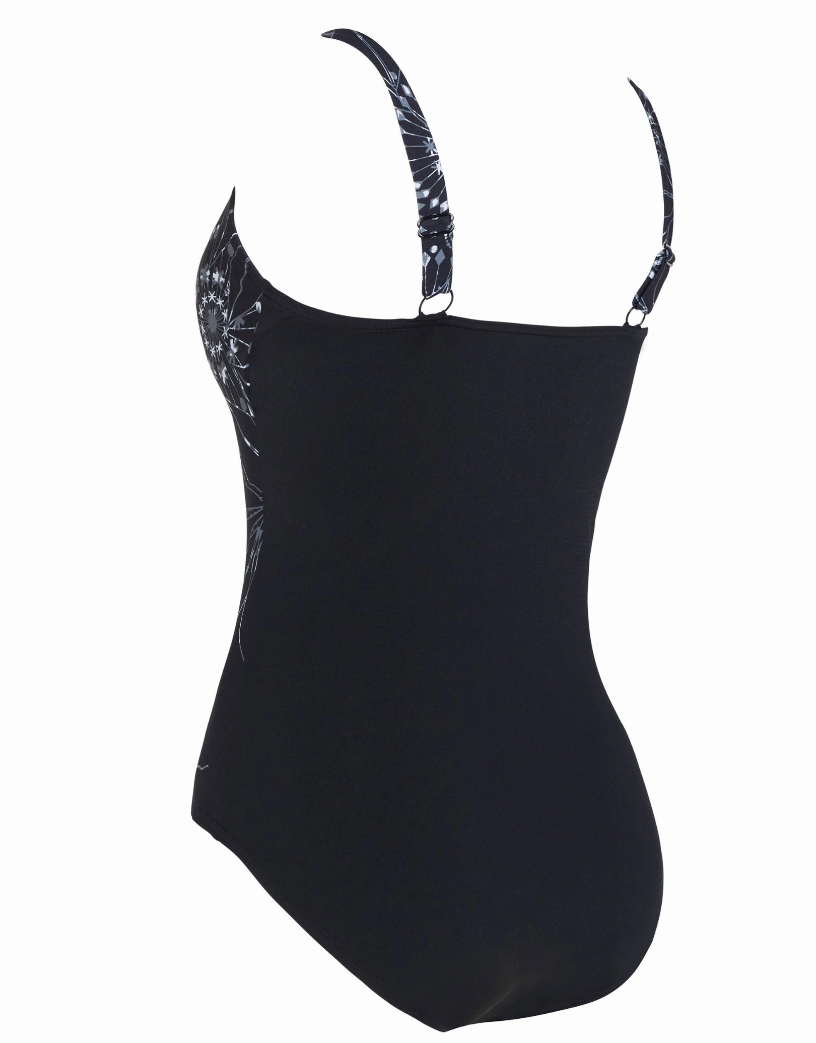 Stellar Adjustable Classicback Swimsuit - Black/White