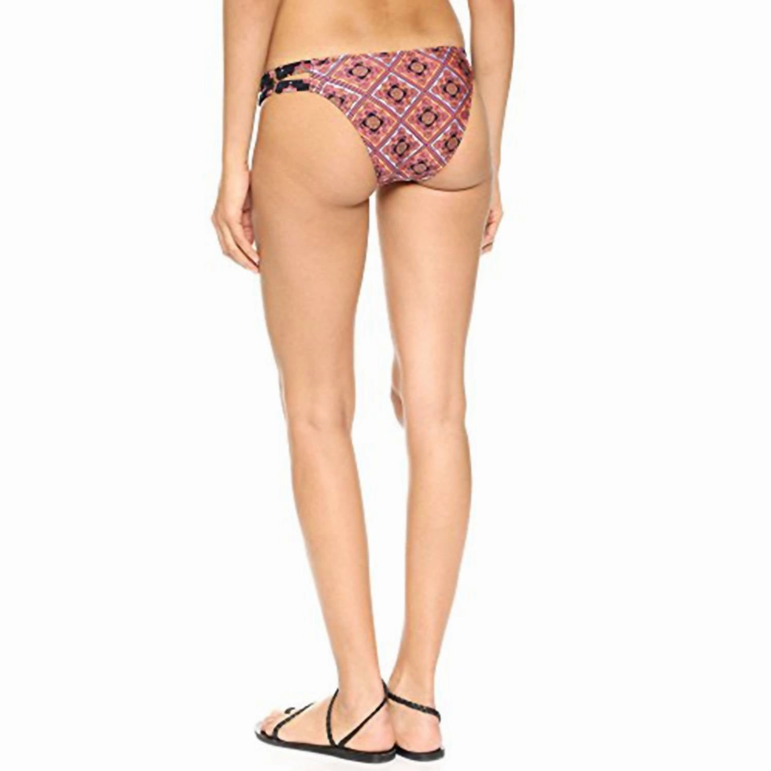 Storyteller Strappy Bikini Bottoms In Multi-Color