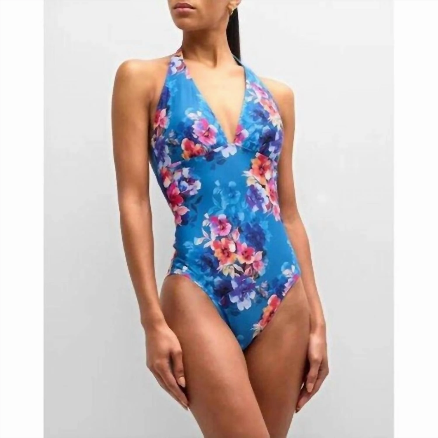 Summer Days Halter One Piece In Summer Days (Blue)