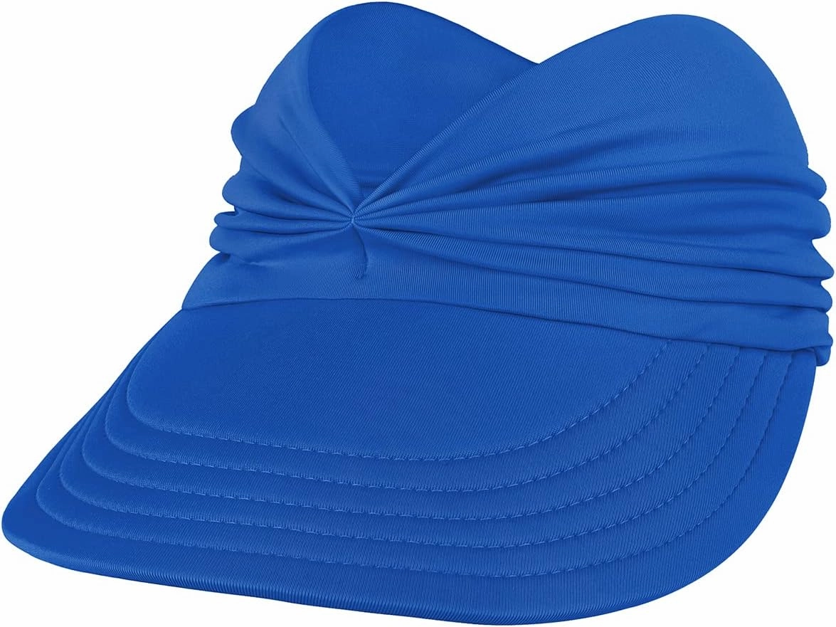 Sun Hats for Women UV Protection Sun Visor Wide Brim Summer Hats with Ponytail