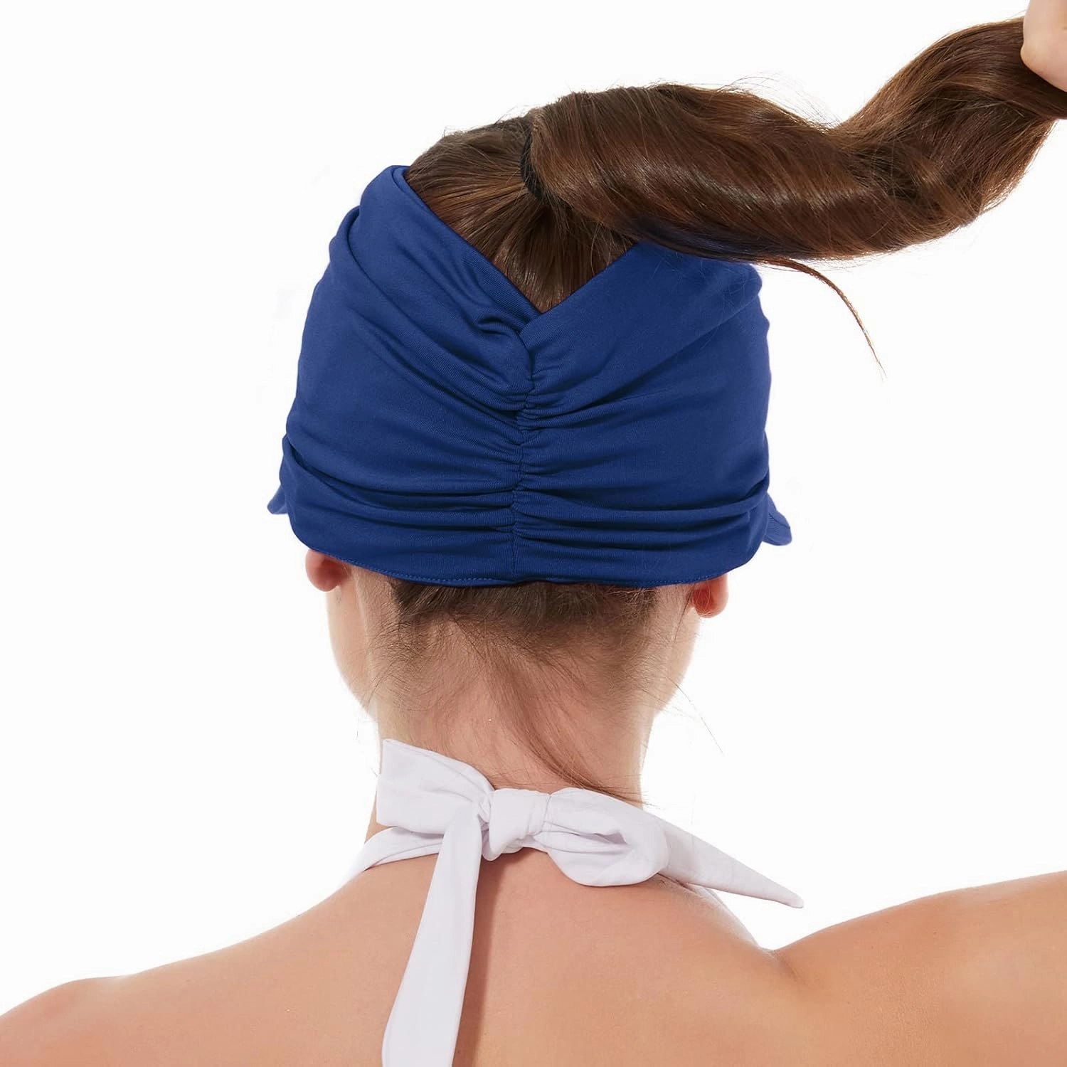 Sun Hats for Women UV Protection Sun Visor Wide Brim Summer Hats with Ponytail