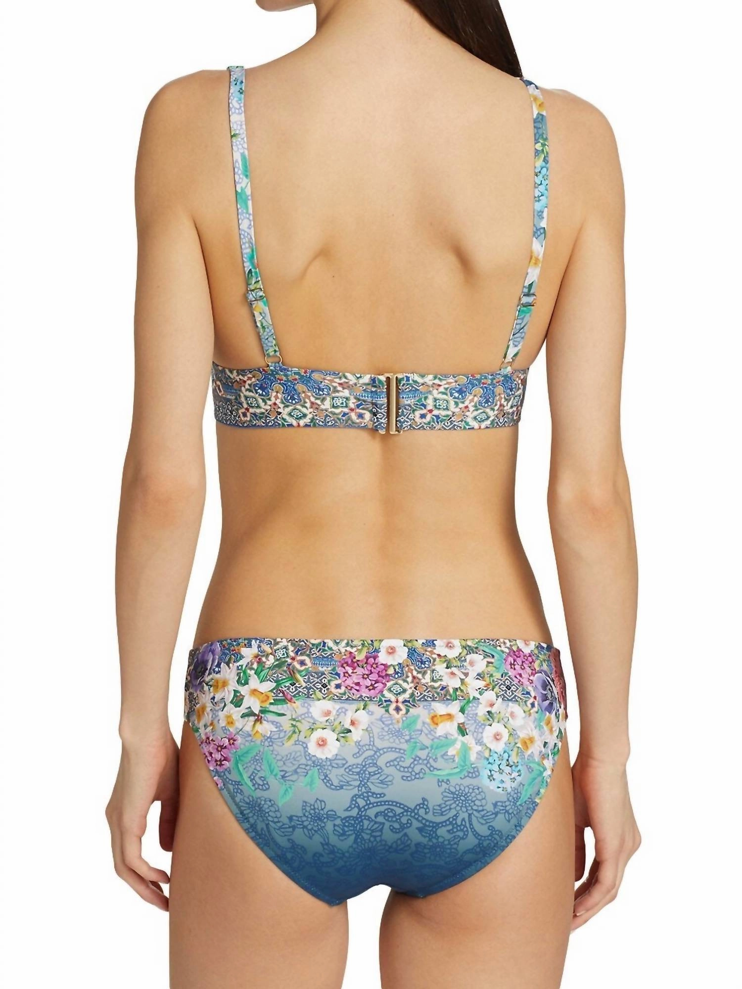 Sunset Adjustable Bikini Top In Multi