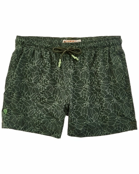 Sunset and Vine Microfiber Woven Printed Swim Trunk