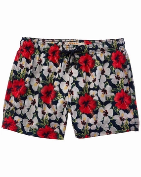 Sunset and Vine Microfiber Woven Printed Swim Trunk