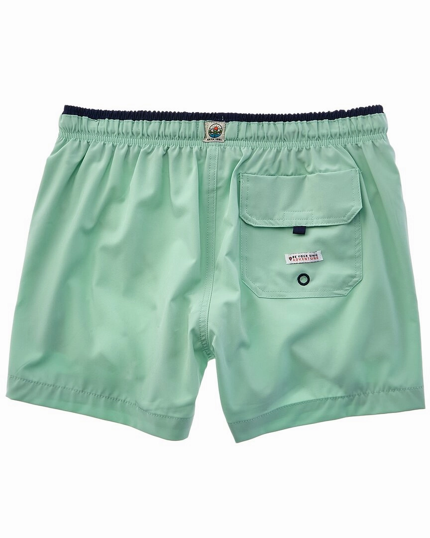 Sunset and Vine Microfiber Woven Solid Swim Trunk