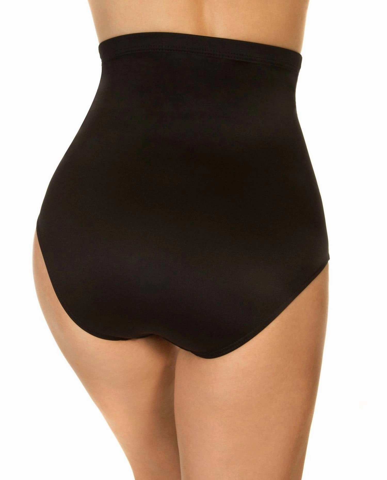 Super High Waist Brief Bottom In Black