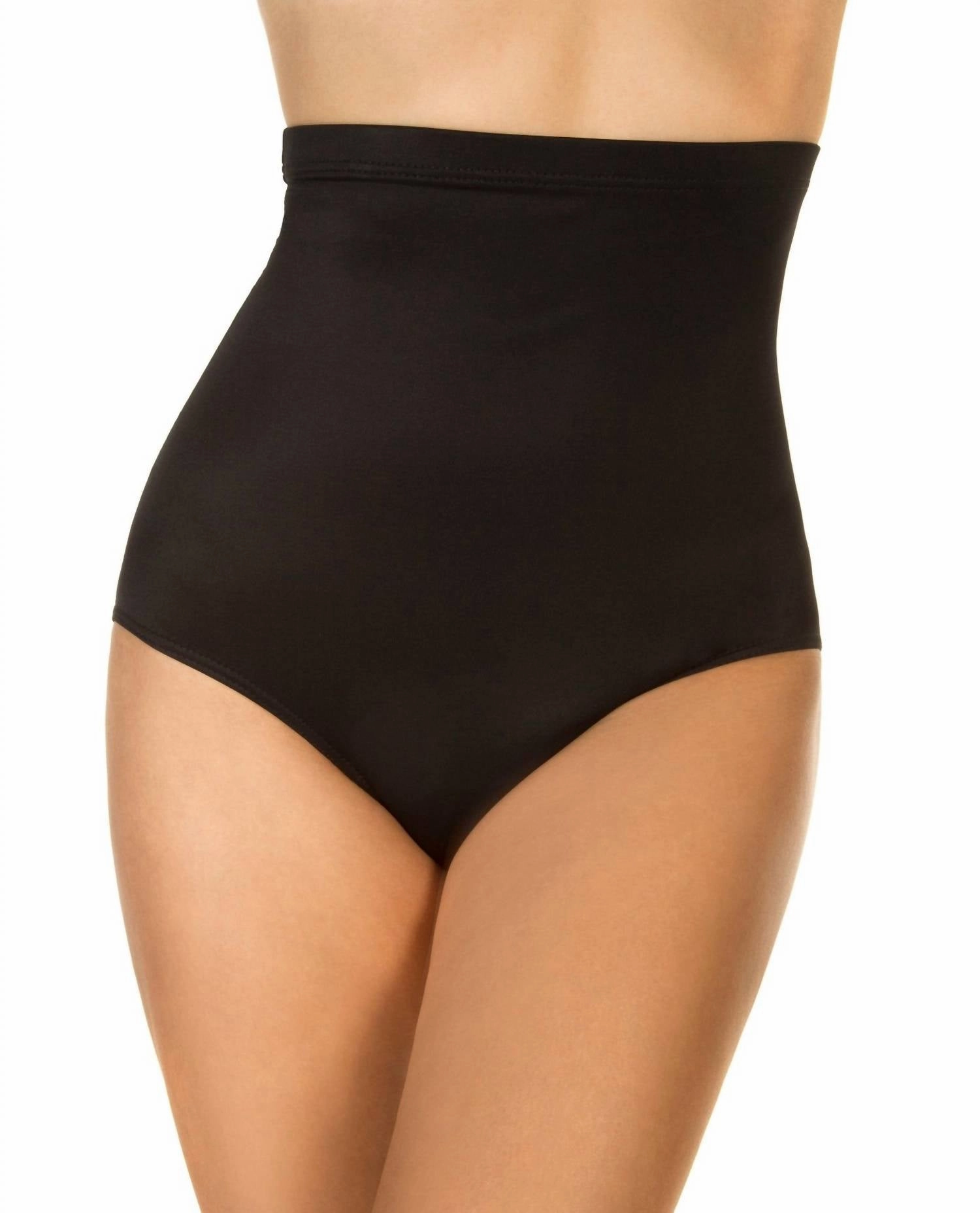 Super High Waist Brief Bottom In Black