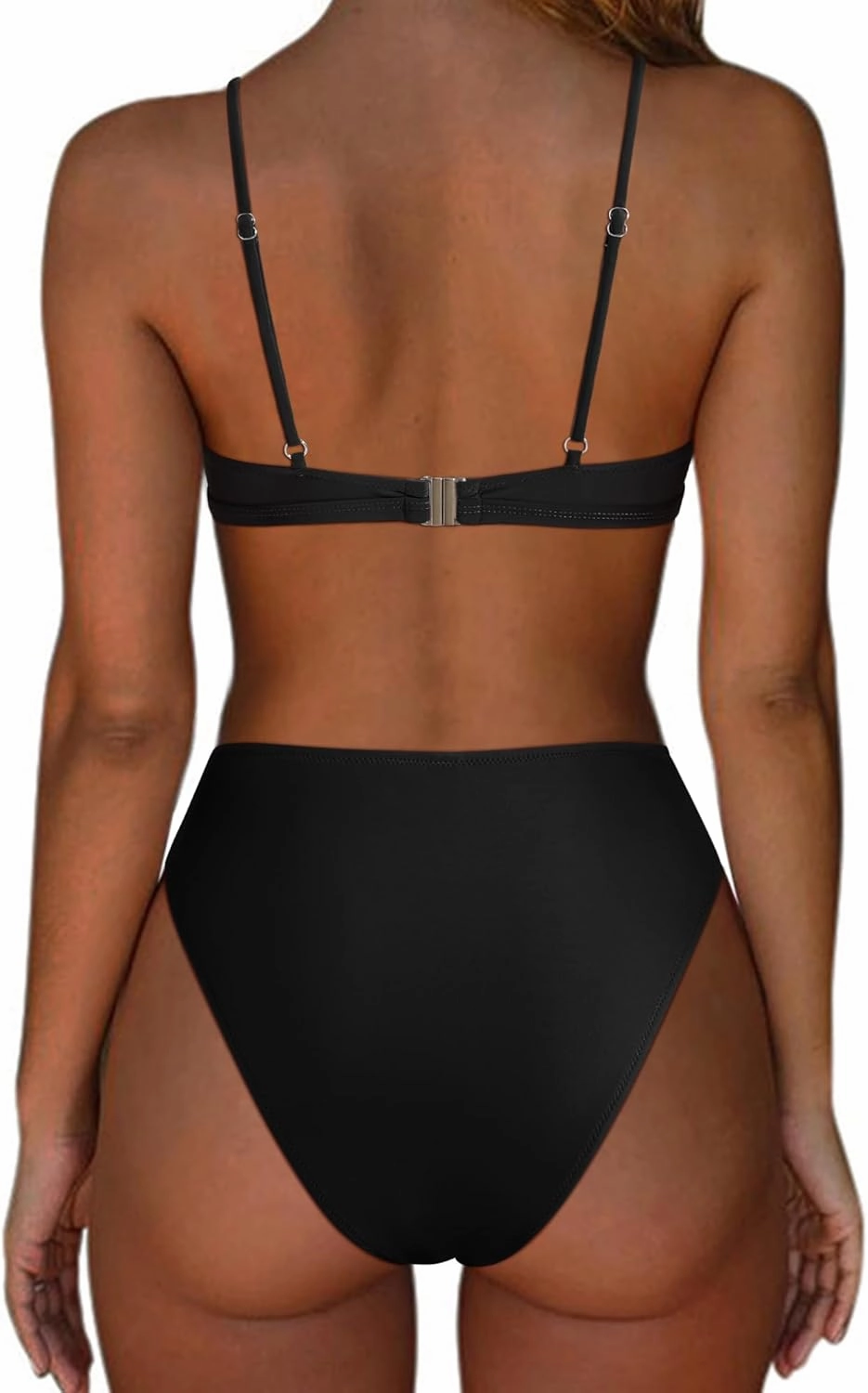 SUUKSESS Women High Waisted String Bikini Sets Sexy Two Piece Cutout Swimsuits