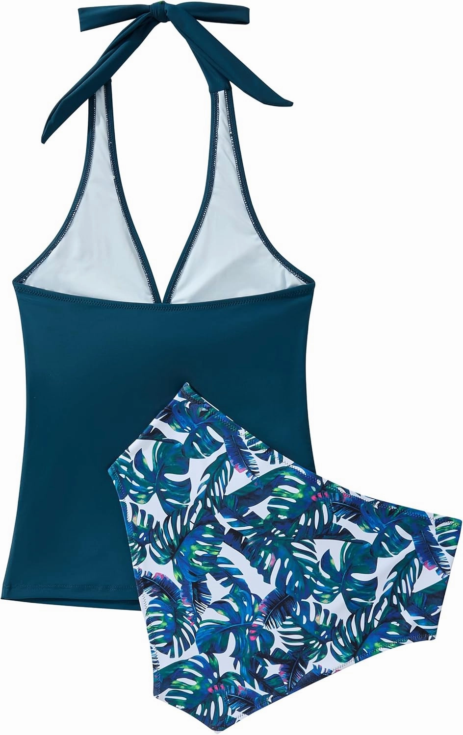 SUUKSESS Women Sexy Halter Tankini Bathing Suit Slimming Tummy Control Swimsuit
