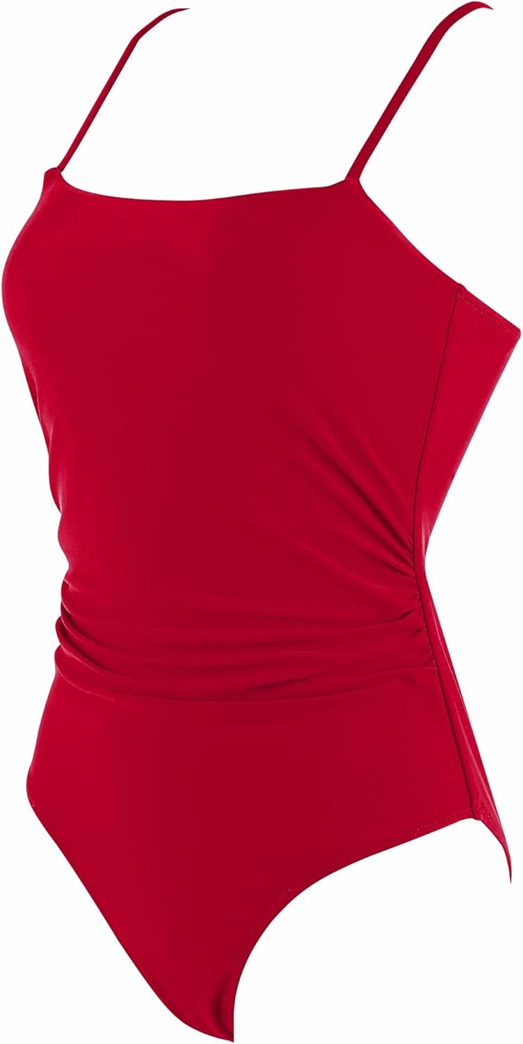 SUUKSESS Women Sexy Tummy Control One Piece Swimsuits Square Neck Bathing Suits