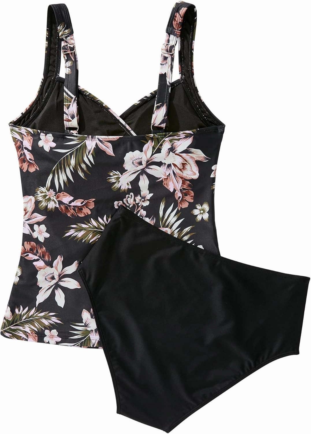 SUUKSESS Women Sexy Twist Push Up Tankini Swimsuit Tummy Control Bathing Suits