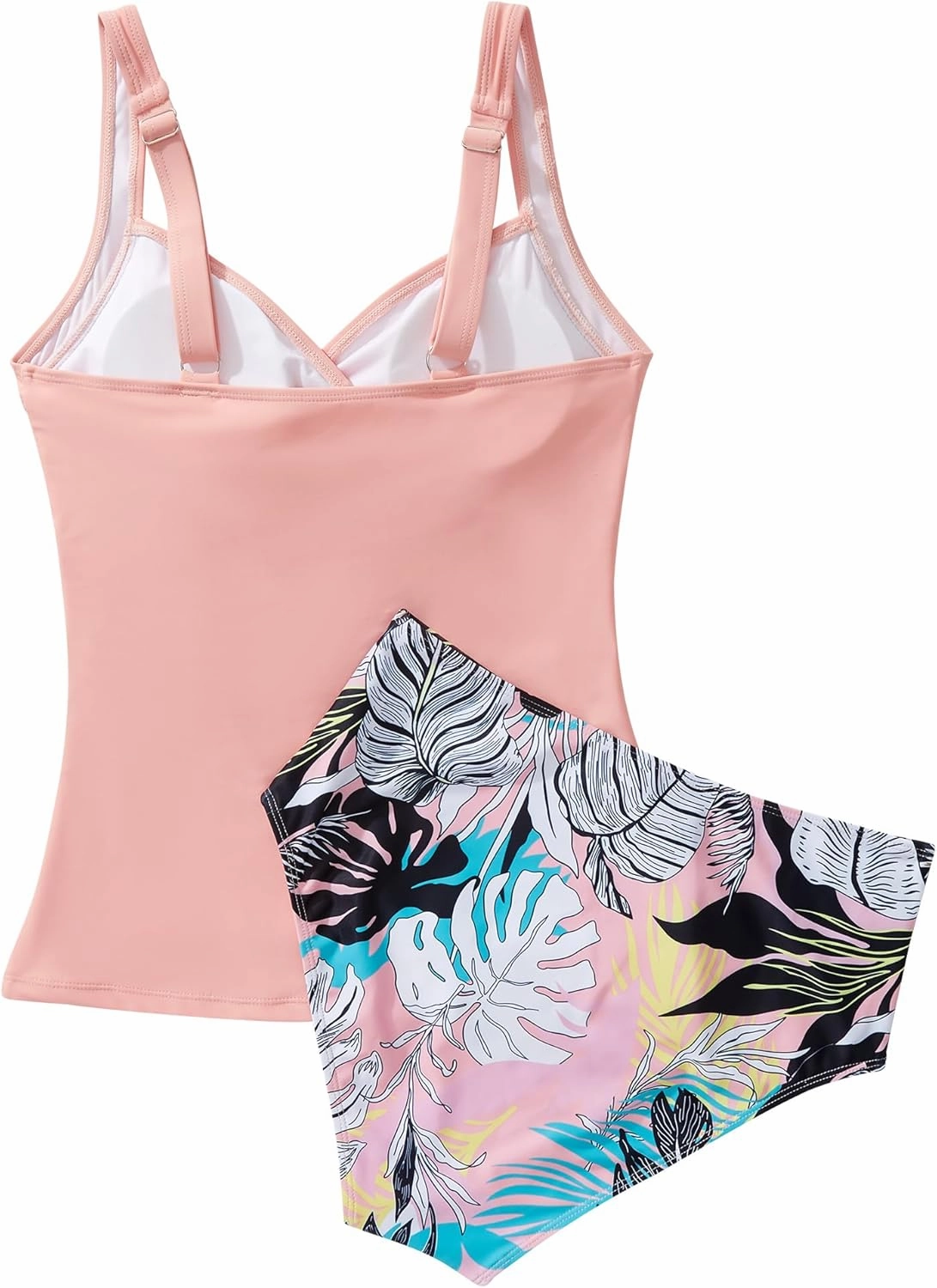 SUUKSESS Women Sexy Twist Push Up Tankini Swimsuit Tummy Control Bathing Suits