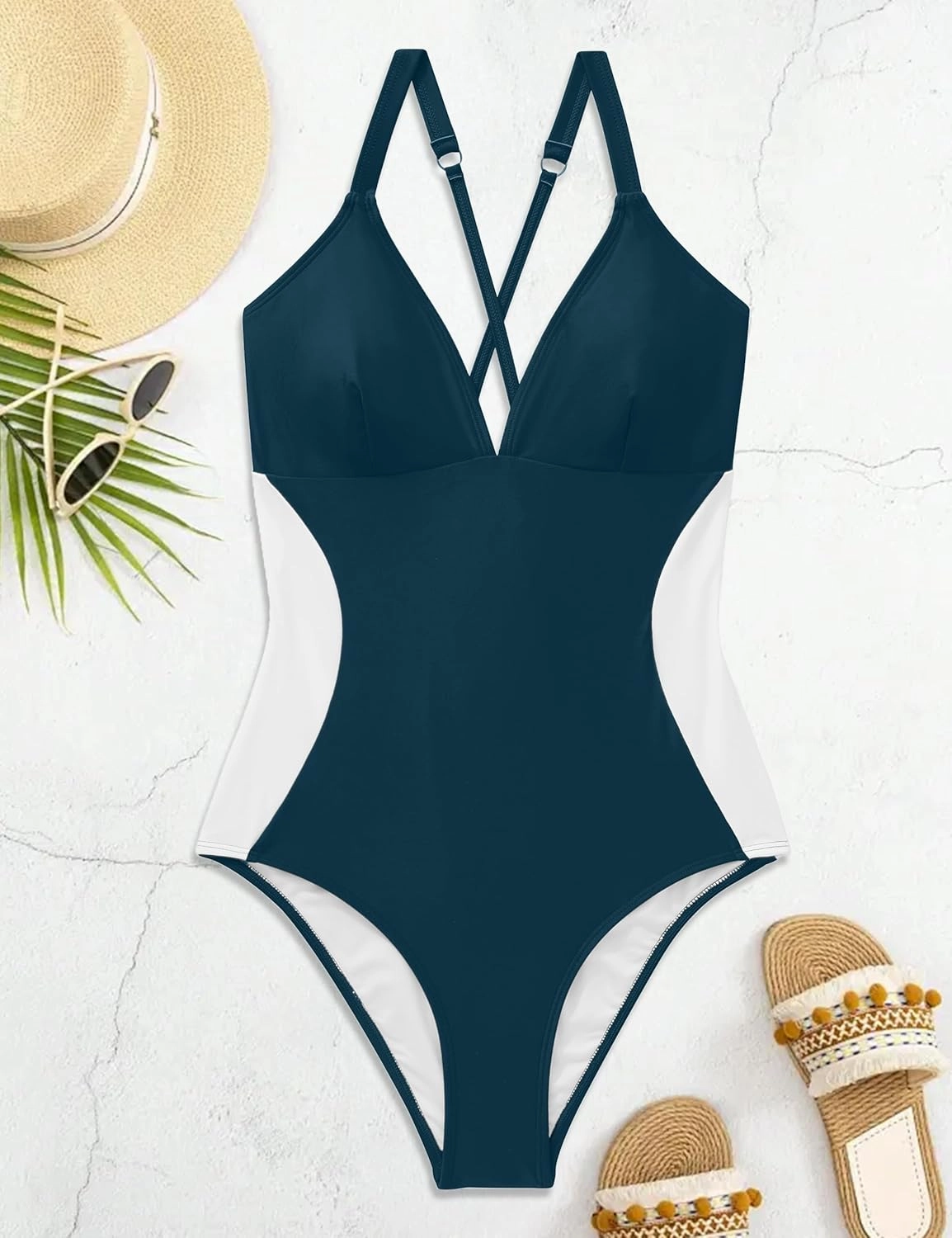 SUUKSESS Women Slimming Tummy Control One Piece Swimsuit Sexy Bathing Suit
