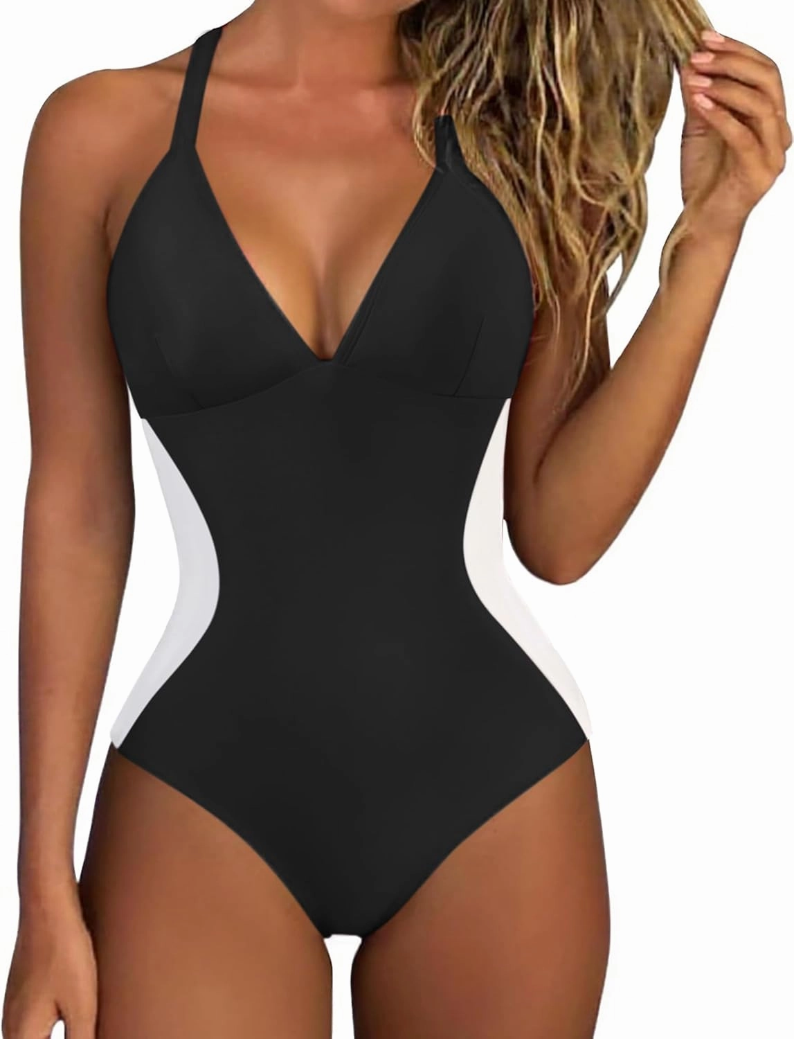 SUUKSESS Women Slimming Tummy Control One Piece Swimsuit Sexy Bathing Suit