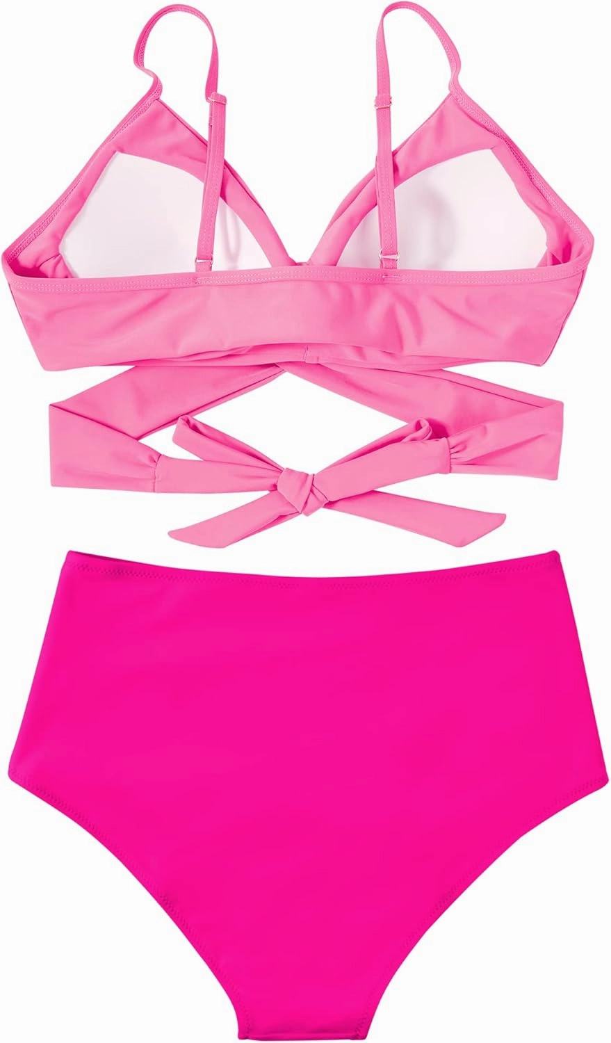 SUUKSESS Women Wrap Bikini Set Push Up High Waisted 2 Piece Swimsuits