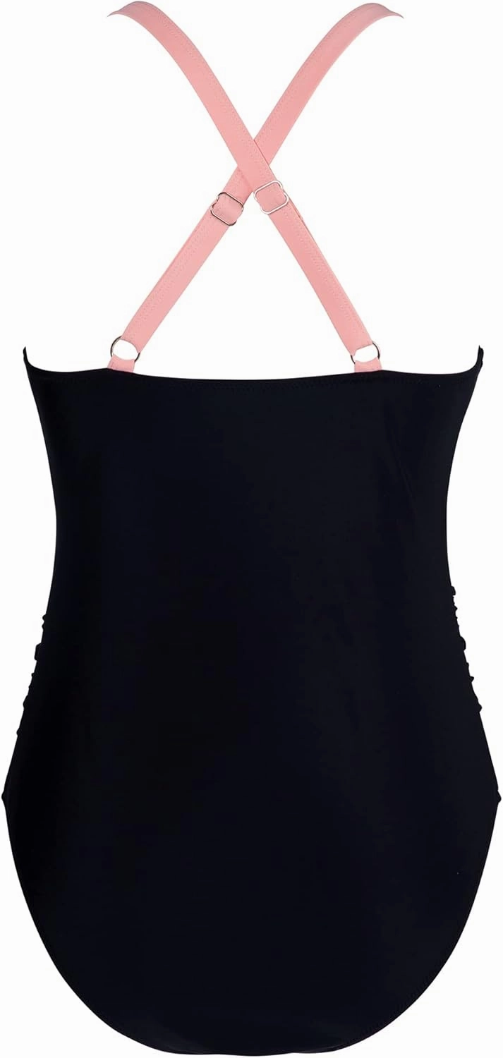 SUUKSESS Women Wrap Cut Out One Piece Swimsuit High Waisted Monokini Bathing Suit