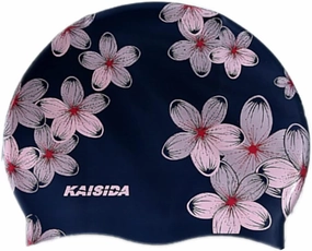 Swim Cap Women, Silicone Swimming Caps for Long Hair Anti Slip Waterproof Swim Caps for Womens Adult, Comfortable Bathing Cap Swimming Hats Fit for Curly Short Medium Long Thick Hairs Blue