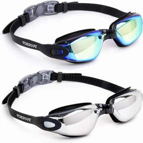 Swim Goggles 2 Pack Anti Fog Swimming Goggles, No Leaking UV Protection Pool Goggles for Adult Men Women Youth 