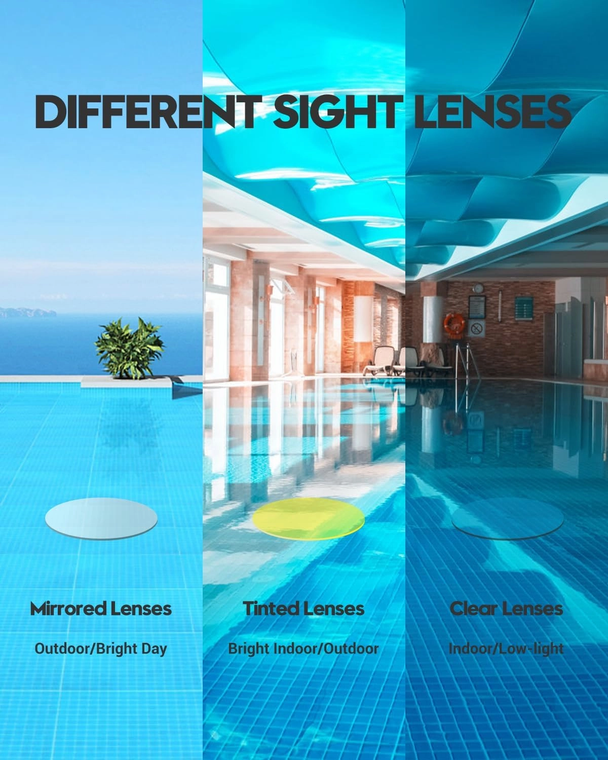 Swim Goggles 2 Pack Anti Fog Swimming Goggles, No Leaking UV Protection Pool Goggles for Adult Men Women Youth 