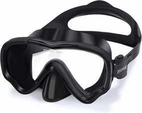 Swim Goggles for Adult Men Women with Nose Cover, Tempered Glass 180Clear View Swimming Mask Pool Water Diving Goggle
