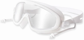 Swim Goggles Snorkel Diving Mask, Anti-Shattered Lens UV Protection No-leak for Kids Youth 5-17, Anti-Fog Swimming Goggles for Adult Men Women (White)