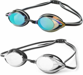 Swim Goggles, Swimming Goggles 2 Pack Anti Fog UV Protection No Leaking for Adult, Men, Women, Youth