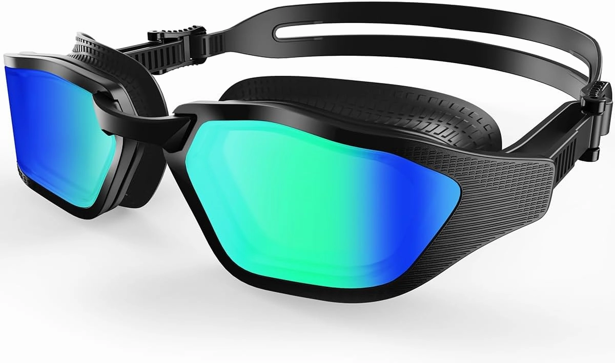 Swim Goggles, Unisex Adult Swimming Goggles for Women Men Youth with Anti-Fog, Leak-Proof, Anti-UV, HD Wide View