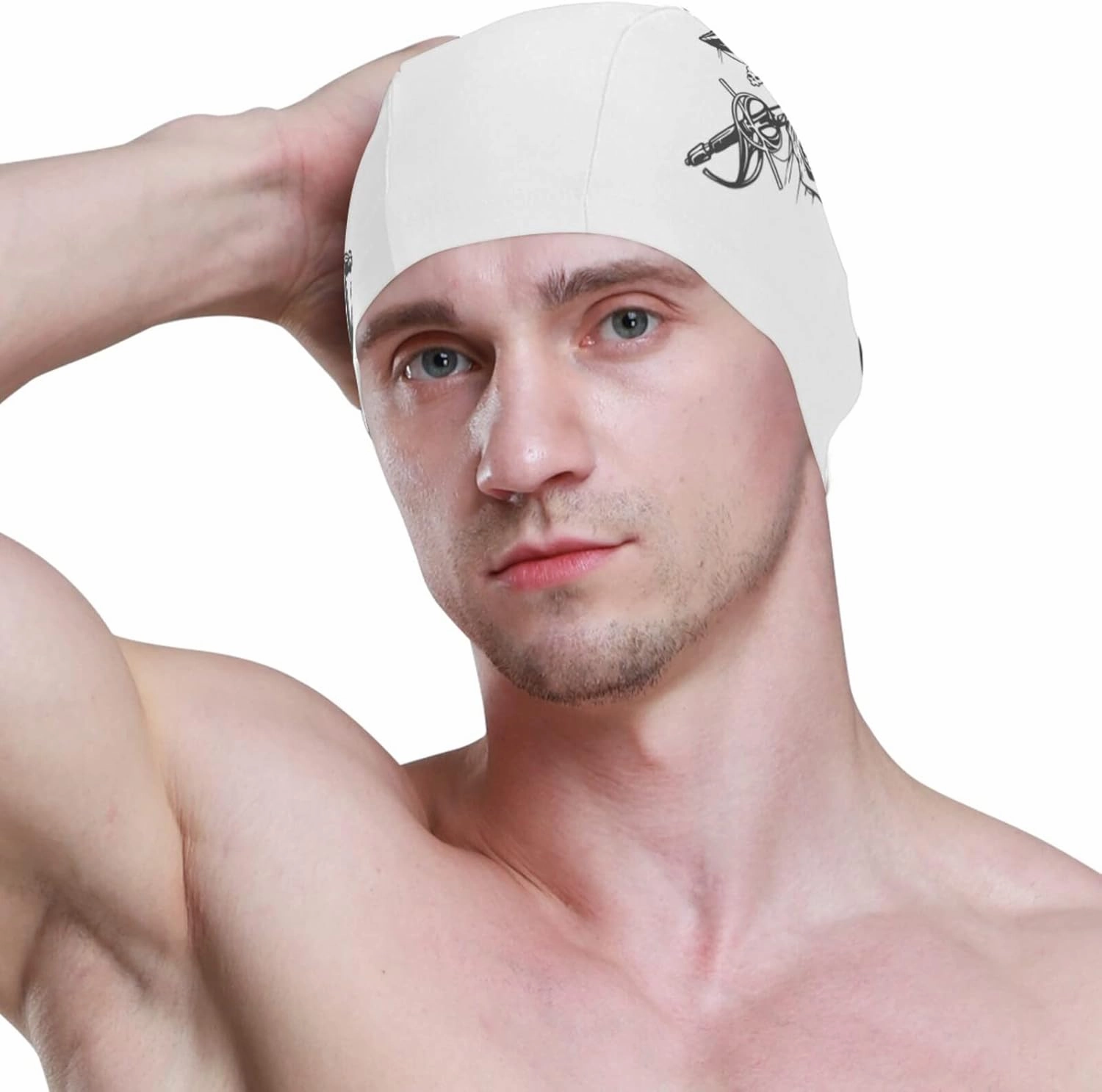Swimming Cap Unisex Adult Swim Cap Funny Animal Pattern for Men Women Polyester