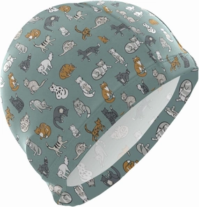 Swimming Cap Unisex Adult Swim Cap Funny Pattern for Men Women Polyester