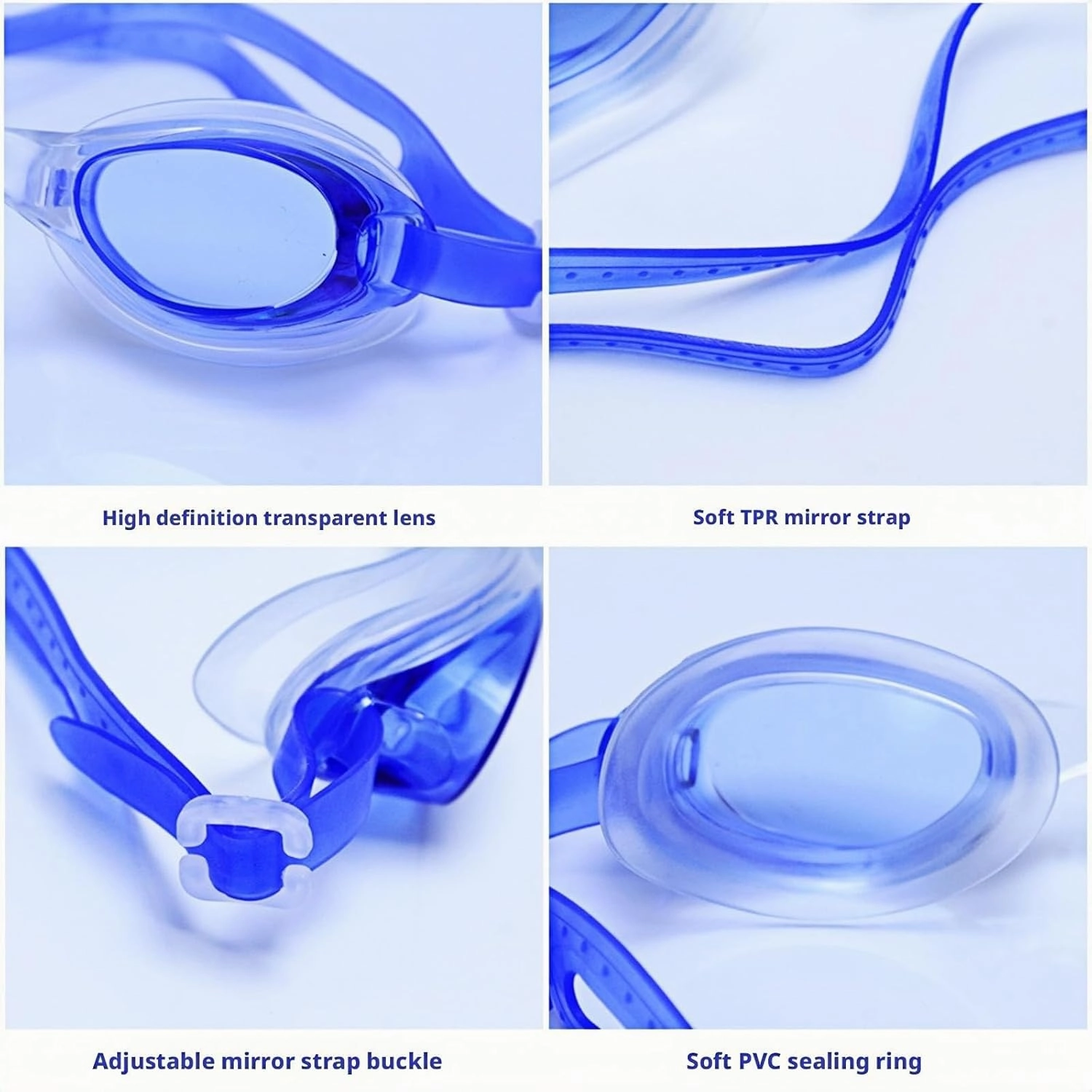 Swimming Goggles For Adults  Professional Fit & Comfort Unisex Swim Glasses For Men Women Anti-Fog, Leak-Proof