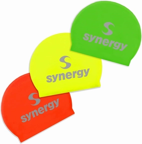 Synergy Latex Swim Caps Combo Pack