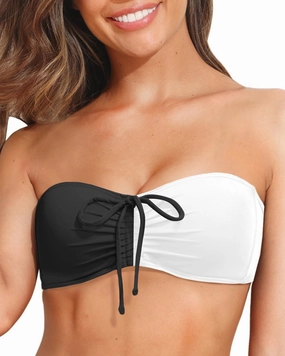Tempt Me Women Bandeau Bikini Top Strapless Swim Tops Tube Halter Swimsuit Top Only