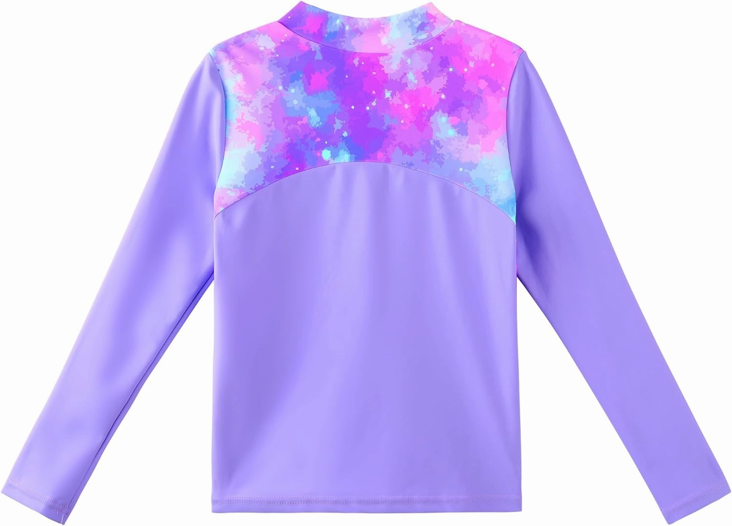 TFJH E 2PCS Girls Long Sleeve Swimsuit UV 50  Rashguard Tankini Set Kids Swimwear Zipper 3-12Y