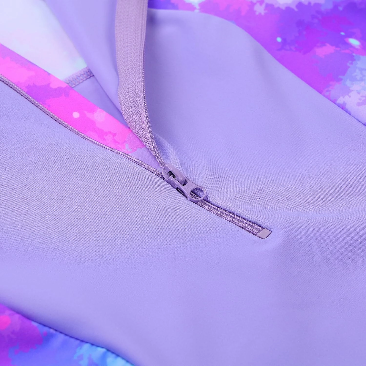 TFJH E 2PCS Girls Long Sleeve Swimsuit UV 50  Rashguard Tankini Set Kids Swimwear Zipper 3-12Y