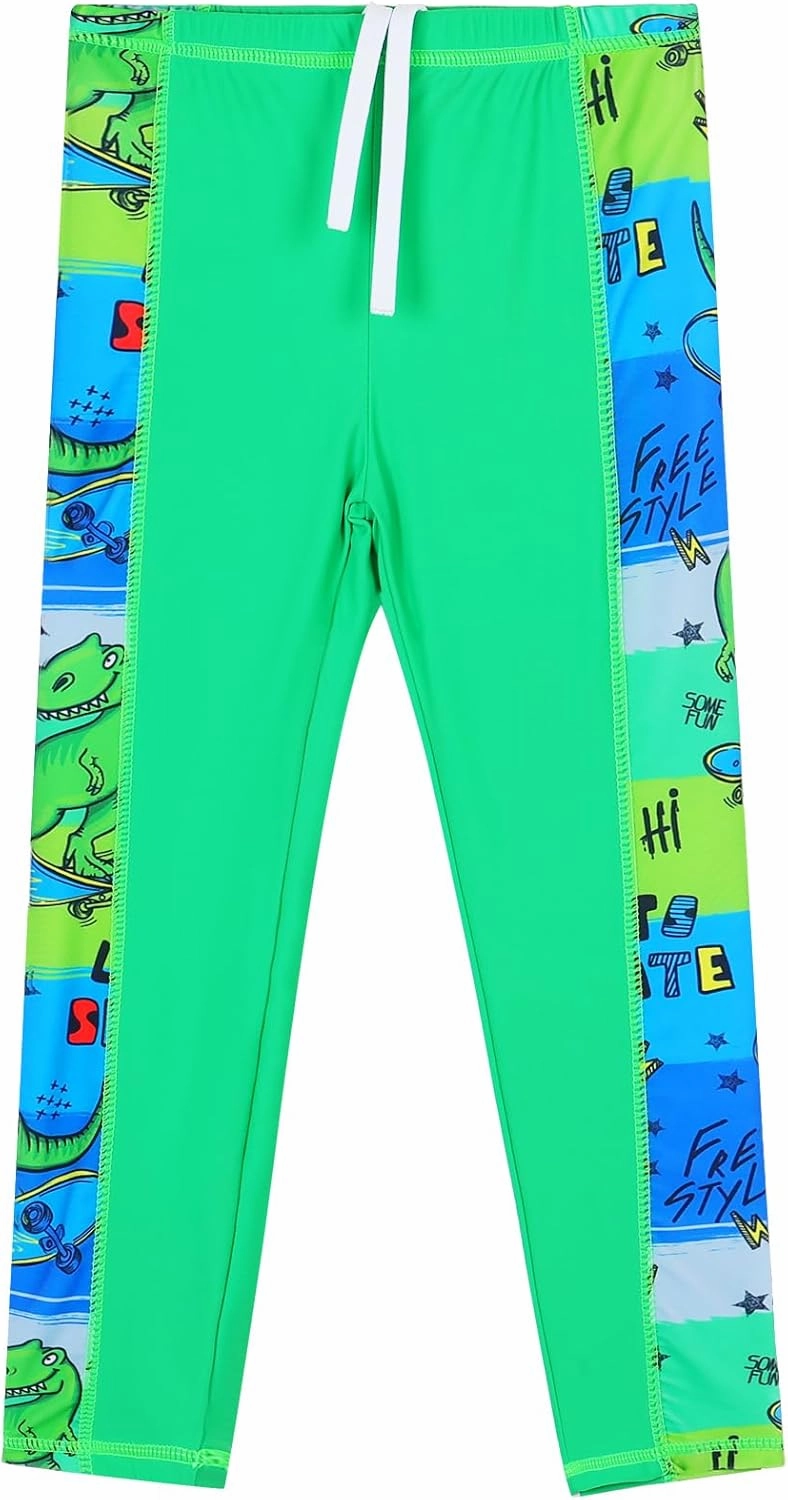 TFJH E 2PCS Kids Boys Long Sleeve Swimsuit UPF 50  UV Sun Protective Swimwear