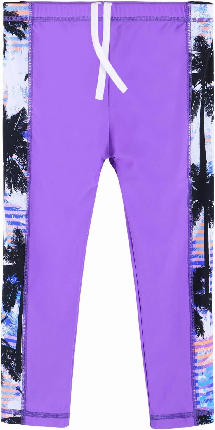 TFJH E Girls Long Sleeve Swimsuit Two Piece Swimwear 3-12 Years UPF 50  Sunsuits