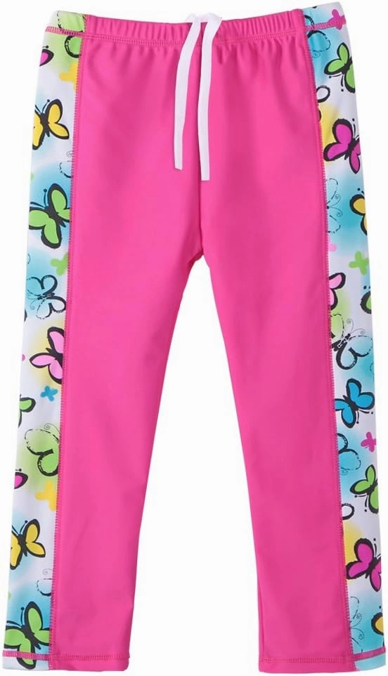 TFJH E Girls Long Sleeve Swimsuit Two Piece Swimwear 3-12 Years UPF 50  Sunsuits