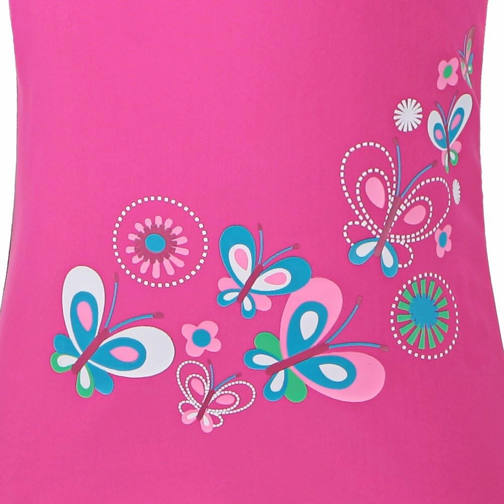 TFJH E Girls Long Sleeve Swimsuit Two Piece Swimwear 3-12 Years UPF 50  Sunsuits