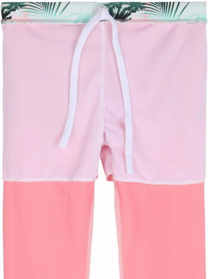 TFJH E Girls Long Sleeve Swimsuits Skirt 2-Pieces Rash Guard Set Sun Protection UV 50 