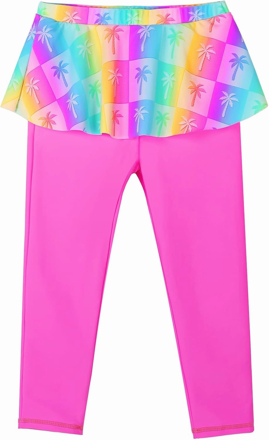 TFJH E Girls Long Sleeve Swimsuits Skirt 2-Pieces Rash Guard Set Sun Protection UV 50 